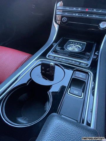 Image of Jaguar Cup Holder Cover - XE / F Pace
