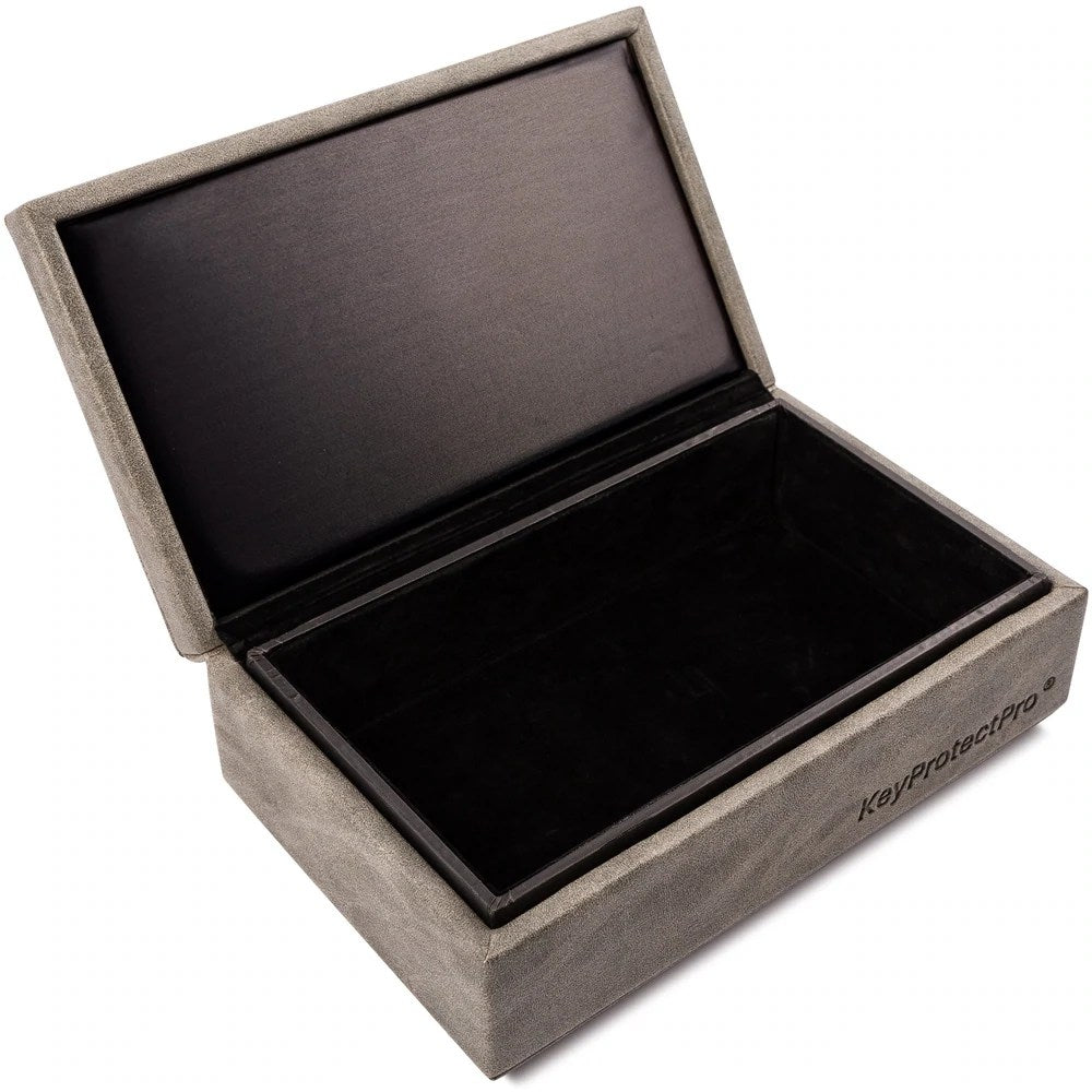 KeyProtectPro® Premium Faraday Key Protection Box in Luxury Grey