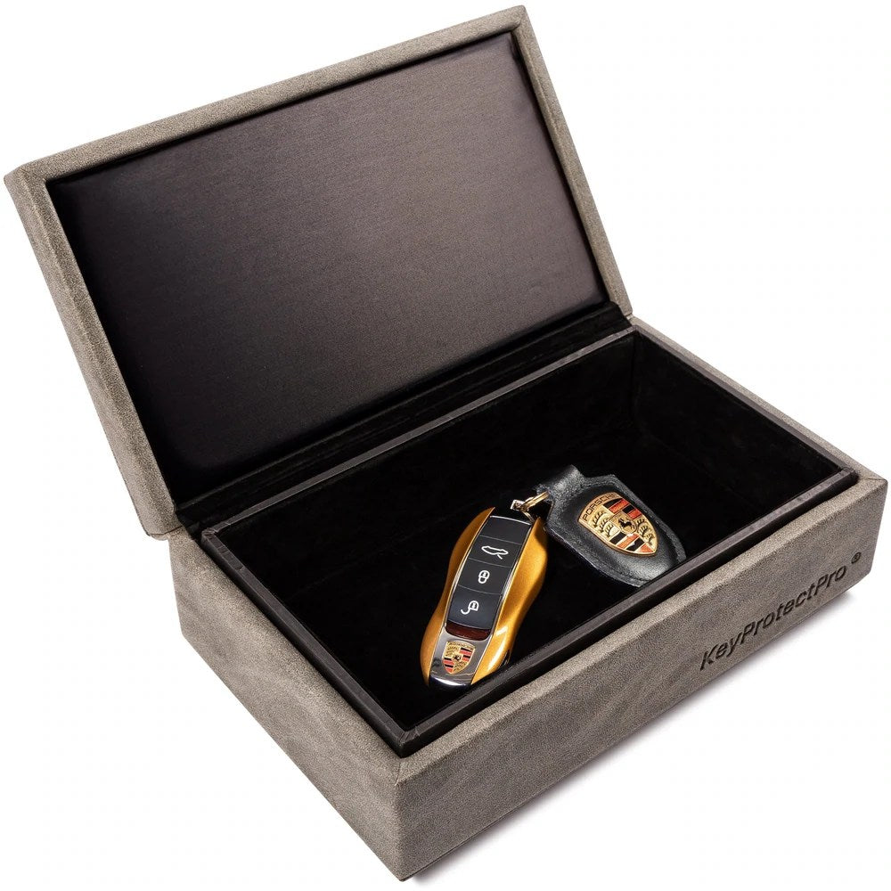 KeyProtectPro® Premium Faraday Key Protection Box in Luxury Grey