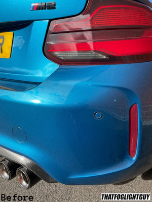 BMW M2 Rear Reflector Overlay- Total Blackout