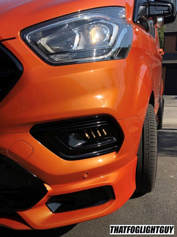 Image of Ford Transit Custom Mk8 "Race" Style Fog Light Armour